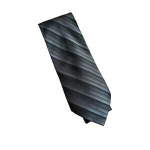 Vintage Arrow Green Striped Tees 90s Silk Necktie